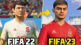 FIFA 23 vs FIFA 22 - GRAPHICS COMPARISON ● Trailer, Faces, Free Kick, Details | playFIFAstation