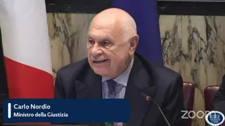 RECIDIVA ZERO: l'intervento del ministro della Giustizia Carlo Nordio.