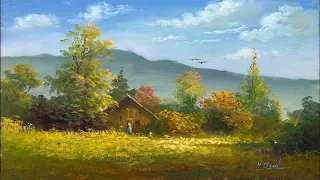 How I Paint Landscape Just By 4 Colors Oil Painting Landscape Step By Step 69 By Yasser Fayad
