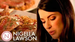 Nigella Lawson's Red Mullet with Chickpeas, Chilli, Garlic and Thyme | Nigella Bites