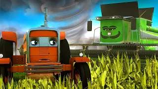 Мультфильм про машинки на ферме — Как работают фермеры? Развивающие мультики для детей