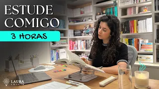 Estude comigo em TEMPO REAL (3 horas) #367 | Study with me | Laura Amorim