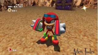 (knuckles, Wild Canyon)How to clear hard mode (mission last)(Sonic adventure 2: Battle)