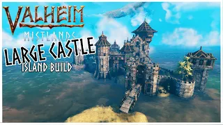 Valheim Mistlands- Building A Gate House- Island Castle Timelapse- Part 1
