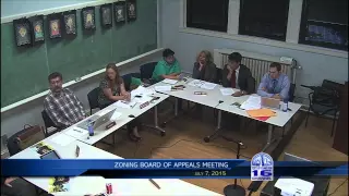 Zoning Board of Appeals Meeting 7/7/2015