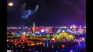 Big Drone Show with 600 drones | EDC Las Vegas