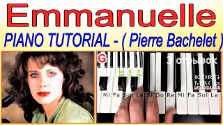 Emmanuelle~piano tutorial~Korg style free download~Pierre Bachelet ⭐ Эммануэль~Урок для  синтезатора