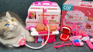 23 Minutes of Satisfying Unboxing: Ambulance Car Doctor Set, Cat NoRi - Relaxing Toy Papa Review