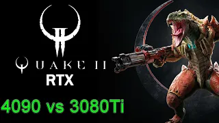 Quake 2 RTX  [4K] - RTX 4090 vs RTX 3080Ti