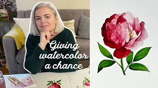 Artist Vlog ✷ Giving Watercolor a Chance 🎨