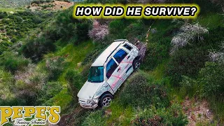 EXTREME offroad recovery for crashed Suzuki