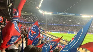 PSG - Real Madrid Entrée des Joueurs et musique Champions League 15/02/2022