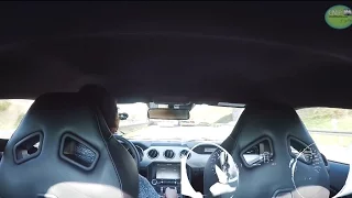 2016 Ford Mustang Fastback GT 5.0 V8 on German Autobahn 260 km/h