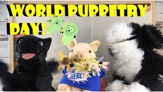 George the Self Esteem Cat: World Puppetry Day