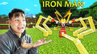 NẾU SLENDERMAN CHẾ TẠO TẤT CẢ BỘ GIÁP IRON MAN CHỈ VỚI 1 CÔNG THỨC TRONG MCPE | Thử Thách SlenderMan