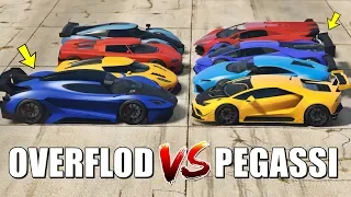 GTA 5 ONLINE - OVERFLOD VS PEGASSI (WHICH IS FASTEST?)