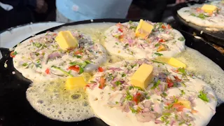 KING OF UTTAPAM FROM BANARAS | BUTTERY & TASTY | INDIAN STREET FOOD | @ RS. 60/-