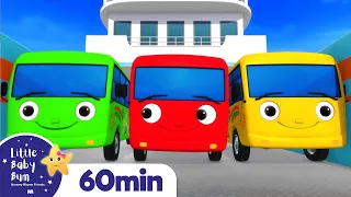 Ten Little Buses +More Nursery Rhymes and Kids Songs | Little Baby Bum