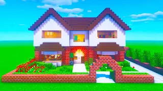 Minecraft Tutorial: How To Make A Realistic Suburban House "2020 Tutorial"