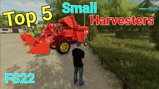 Top 5 Small Harvesters, in-game mod hub Farming Simulator 22