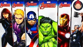 Marvel Avengers Titan Hero Series Hulk Iron Man Captain America Thor Hawkeye & Black Widow Figures