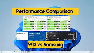 Samsung SSD 980 NVMe M.2 500GB vs WD 1TB Blue SN570 NVMe SSD Performance Benchmark