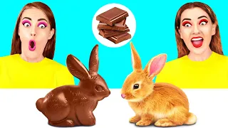 Челлендж. Шоколадная еда vs. Настоящая еда #5 от TeenChallenge