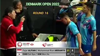 Best Play! FAJAR Alfian / MUHAMMAD Rian Ardianto🇲🇨vs CHOI Sol Gyu / KIM Won Ho🇰🇷 | Denmark open 2022