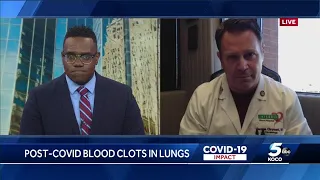 Oklahoma City doctor discusses blood clots in lungs caused by COVID-19