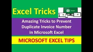 Amazing Tricks to Prevent Duplicate Invoice Number in Microsoft Excel : Excel Tips [Urdu / Hindi]