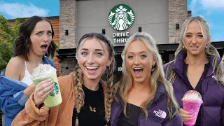 Twins Try Starbucks Drinks *FAN FAVORITES* | Ft. Rybka Twins