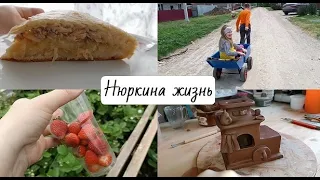 А у нас новая тачка // Работы во дворе // Пирожки со щавелем // Начала поспевать клубника