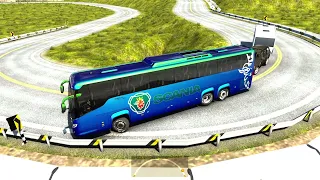 Scania bus Driving | Euro truck simulator 2 with bus mod |  bus ETS2 Scania Thrilling bus driving