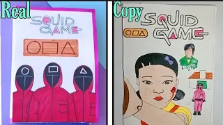 Recreating 5 Squid Gaming Book from Tonni art and craft | Squid Gaming book | Squid game quiet book