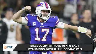 Bills Jump Patriots In AFC East Standings With Thanksgiving Win