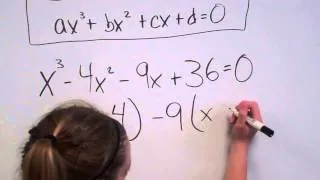 Solving Cubic Equations (factoring)