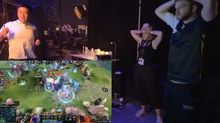 Team Liquid backstage as miCKe survives on 1HP vs Thunder Awaken TI11 The International 2022