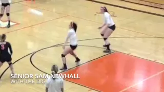 Best defensive volleyball save ever!