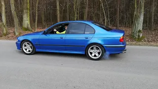 BMW E39 M54B22 palenie gumy 170km