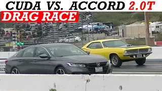 2020 Honda Accord Sport 2.0T vs. 1970 Plymouth Hemi Cuda