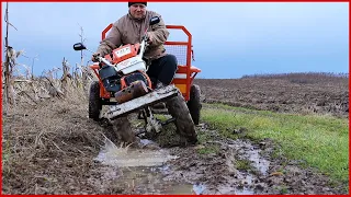 Am TESTAT pe Drum Off-Road Motocultorul/Motosapa RURIS 731K Acc și REMORCA Ruris 750Kg