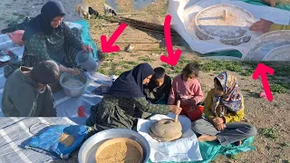 "Traditional methods of preparing wheat flour for Atishi bread by Ms. Sanam Ashairi"