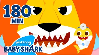 Scary Lion Goes to Baby Shark Doctor's Hospital! | +Compilation Best Episodes | Baby Shark Official