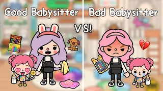 Good Babysitter vs Bad Babysitter  🍼👶🏻👿 | พี่เลี้ยงใจร้าย Vs พี่เลี้ยงใจดี 😍 | Toca Life World 🌎