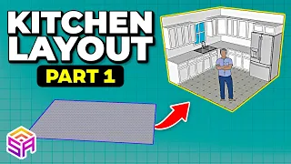 SketchUp Kitchen Layout Tutorial: Part 1 Creating Simple Cabinets