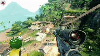 Far Cry 3 Base Take Down  - Hitman style - Aggressive Stealth Kills - stealth Outpost Liberation