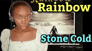 African Girl First Time Hearing Rainbow - Stone Cold (REACTION)