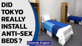 Did Tokyo install anti-sex, cardboard-made beds for Olympics village ? Fact check | Oneindia News