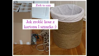 Jak samodzielnie zrobić kosz 🧺Zrób to sam| DIY| Uporządkowana