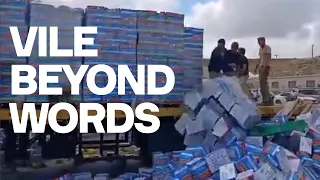 Israeli Activists Destroy Gaza Aid - And Israeli Authorities Do Nothing